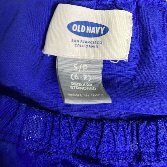 Old Navy Blue Polka Dot Maxi Dress Size Small 6/7 - Picture 5 of 5